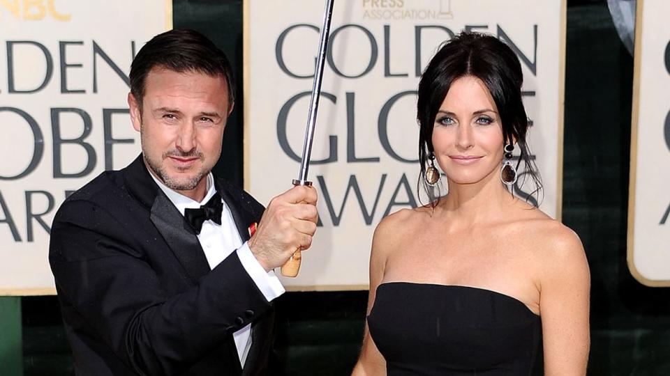 David Arquette and Courteney Cox arrive at the 67th Annual Golden Globe Awards held at The Beverly Hilton Hotel on January 17, 2010 in Beverly Hills, California
