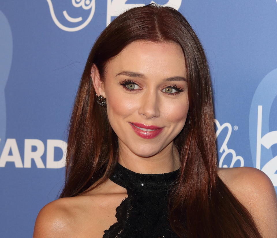 Una Healy attends the National Lottery Awards 2019 held at BBC Wood Lane in London. (Photo by Keith Mayhew/SOPA Images/LightRocket via Getty Images)