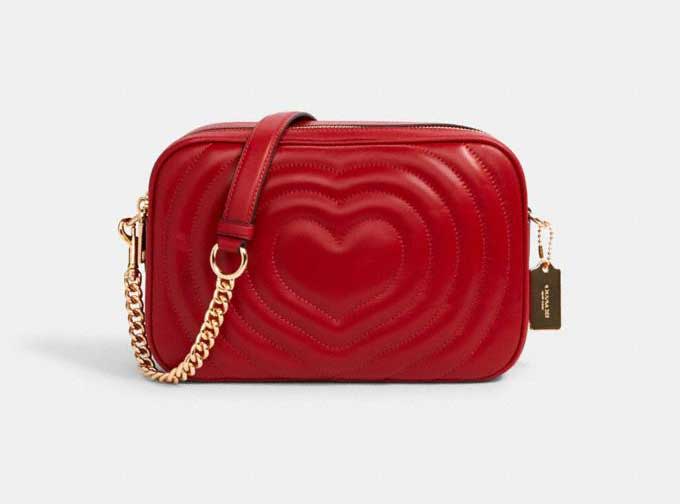 Red Heart Coach Jes Crossbody With Quilting