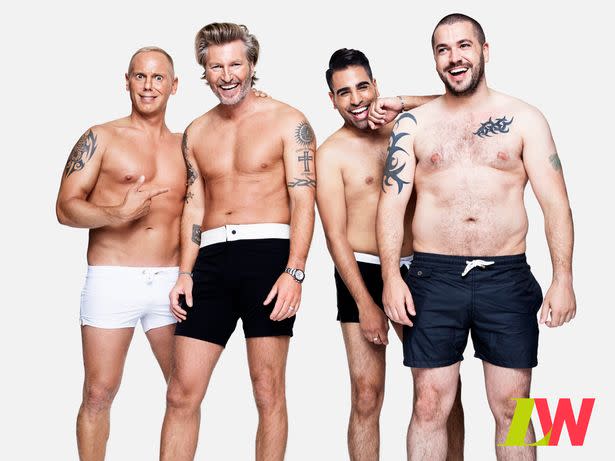 The celebrity men have spoken candidly about their body confidence issues. Copyright: [Loose Women]