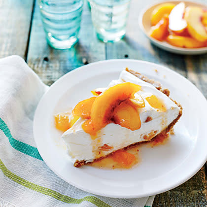 No-Bake Peach Pie