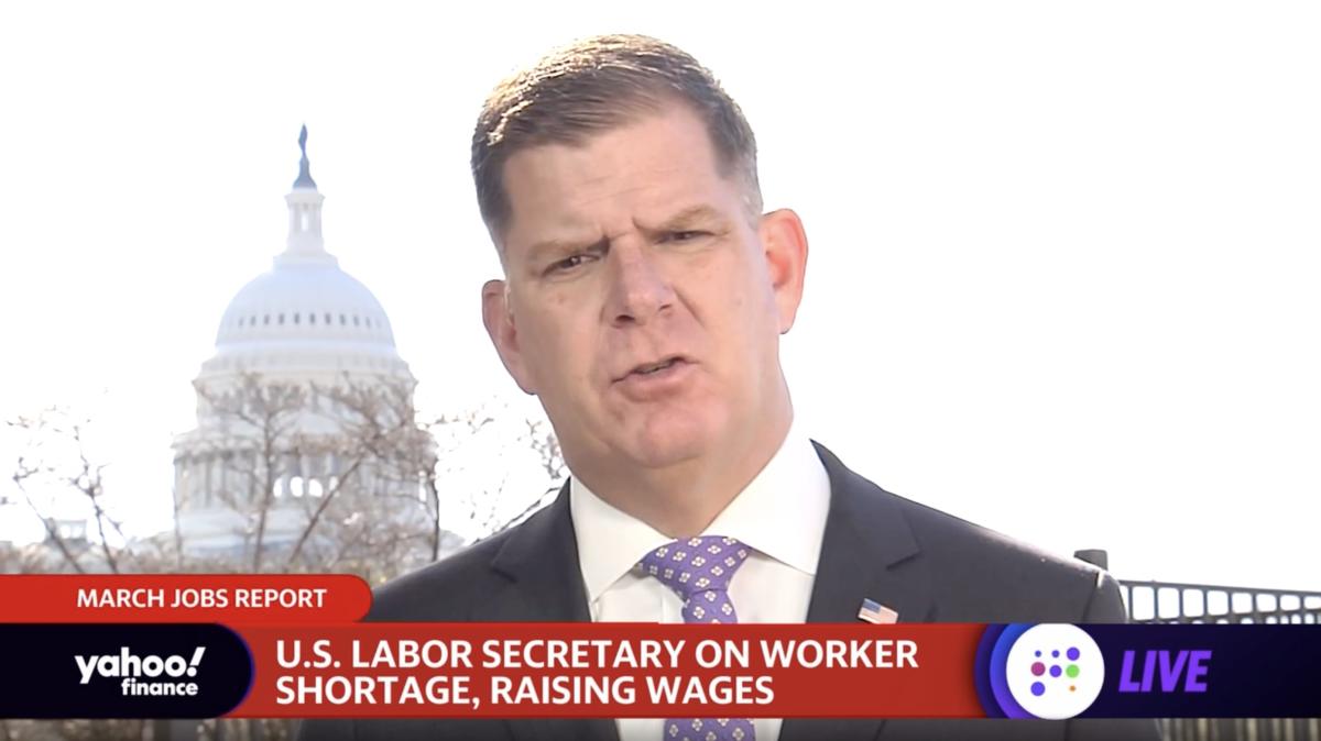 Labor Secretary Walsh on the March jobs report 'We’re seeing