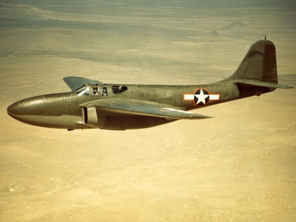 One of the three prototype Bell P-59s.