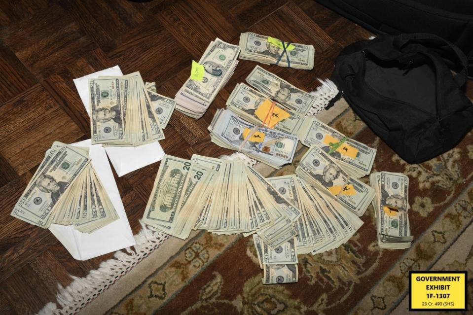 Federal agents had such a hard time counting all the money that two machines had to be sent to the home to complete the tally.