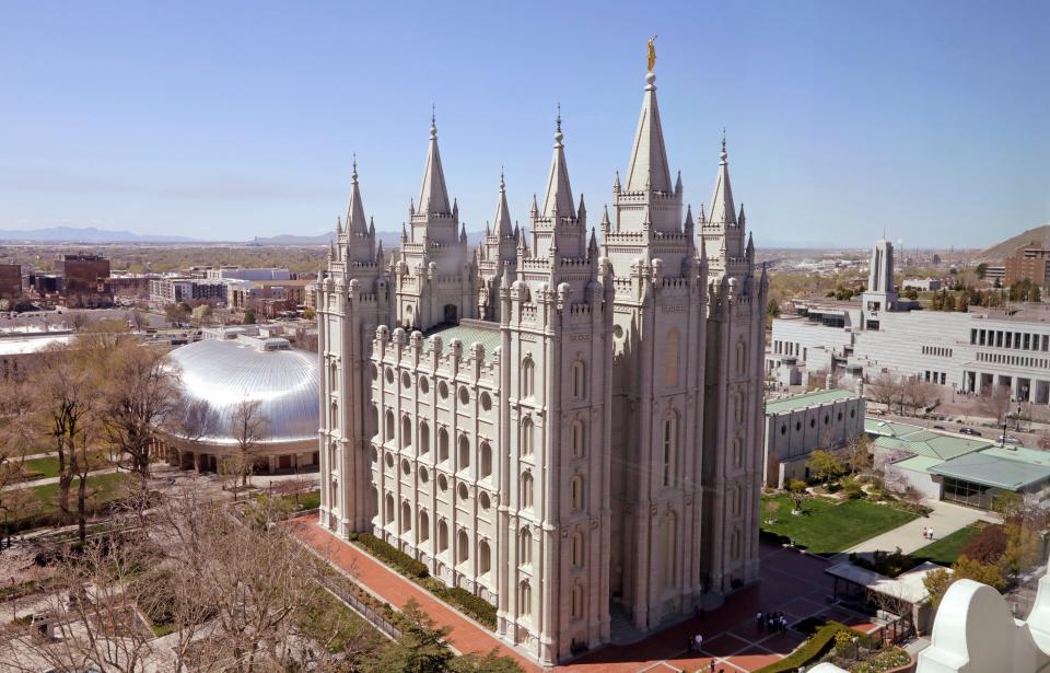 The Salt Lake Temple, in Salt Lake City.