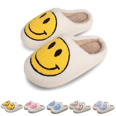 Smiley face slippers