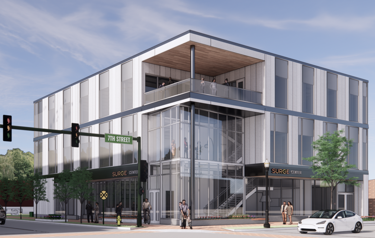 Lakeshore Advantage announced plans for the Next Center, located at 65 E. Seventh Street. The new building will house a business incubator, community education space, and the offices of Lakeshore Advantage.