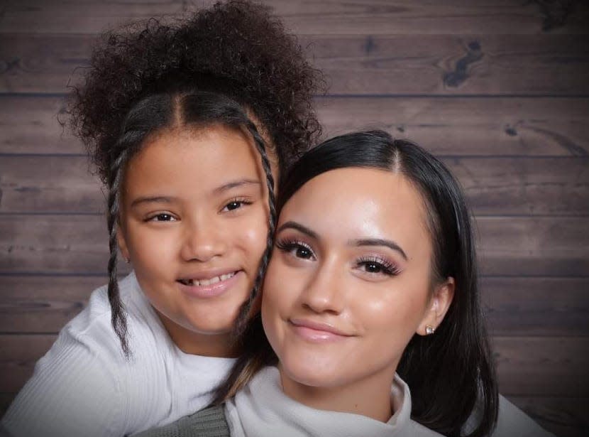 Chasity Nuñez, right, and daughter Zella