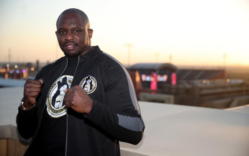 Dillian Whyte at the Diriyah Season Hospitality Lounge in Riyadh, Saudi Arabia. - PA