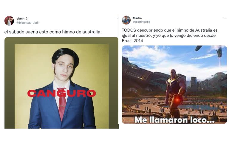 Los mejores comentarios y memes sobre los himnos de Argentina y Australia