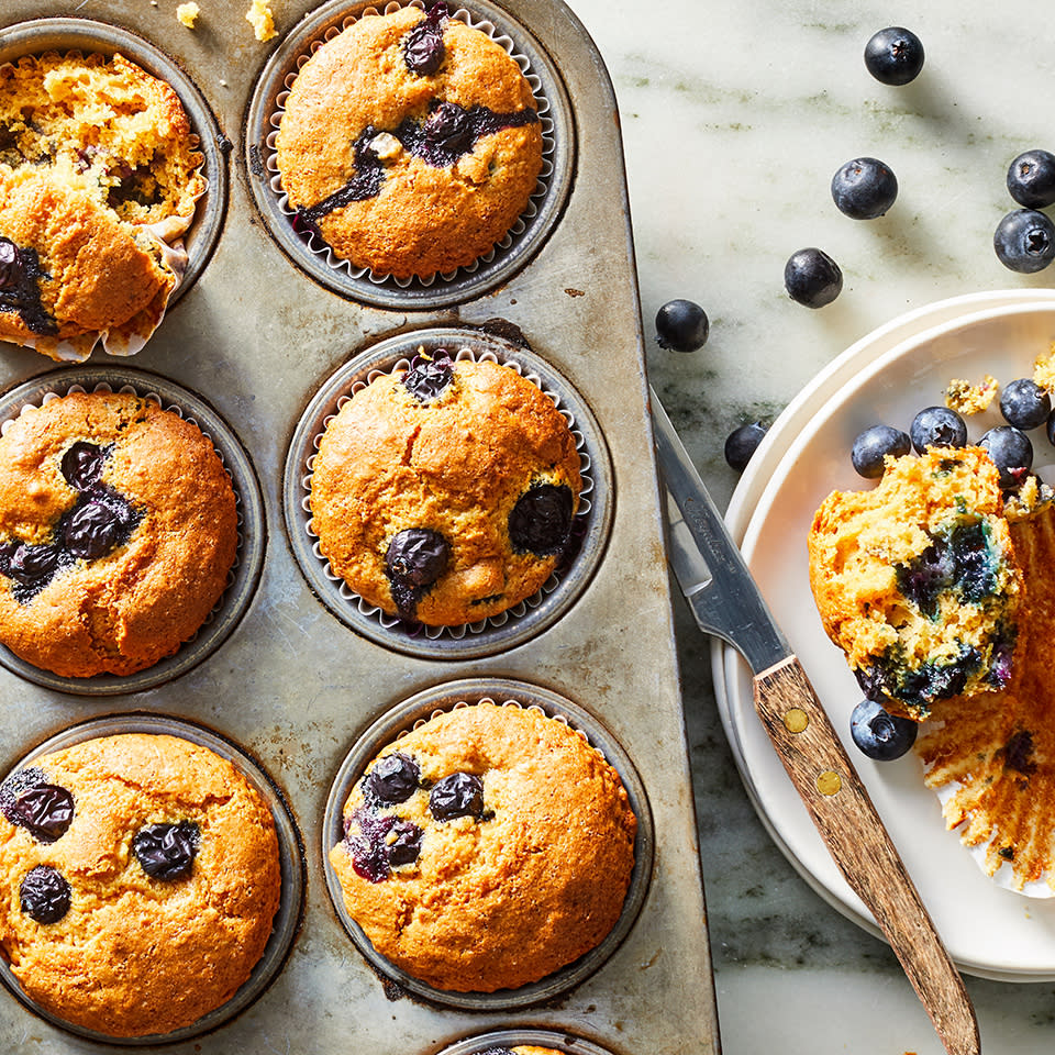 Whole-Wheat Blueberry Muffins