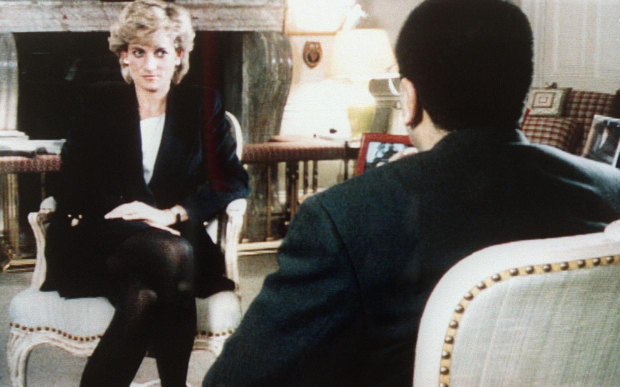 The Princess of Wales being interviewed by Martin Bashir in 1995 - AFP/Getty