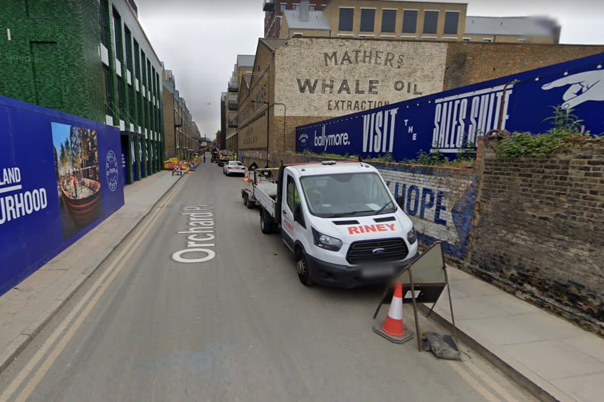 The woman was reported missing from Orchard Place in East London (Google Maps)