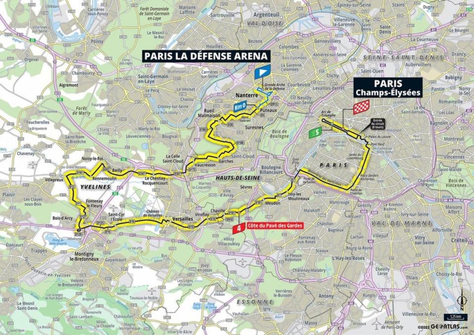 Stage 21 map (letour)