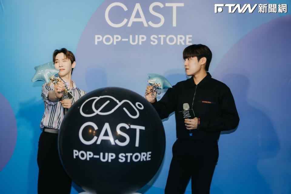 韓國CAST POP-UP STORE快閃店昨（16）日在桃園阜山聚落隆重開幕。（圖／KOFICE提供）