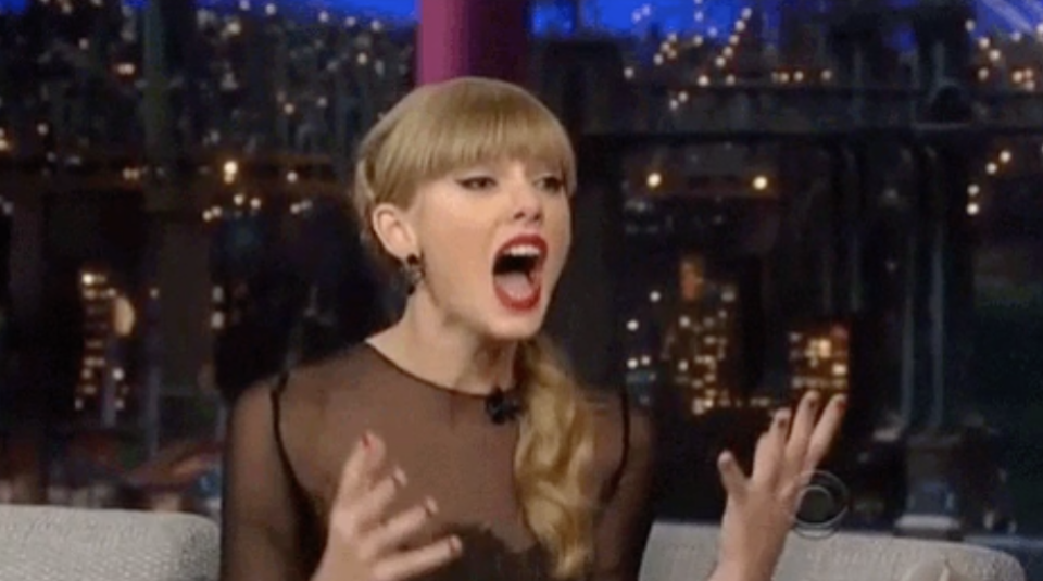 screaming taylor swift