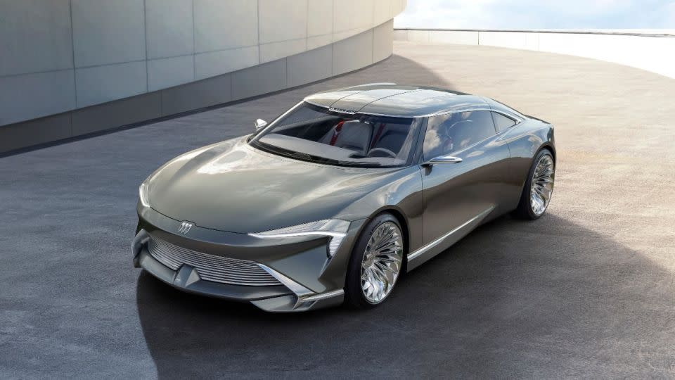 The Buick Wildcat EV concept, shown here in a rendering, provided a preview of Buick's latest "design language." - Buick/General Motors
