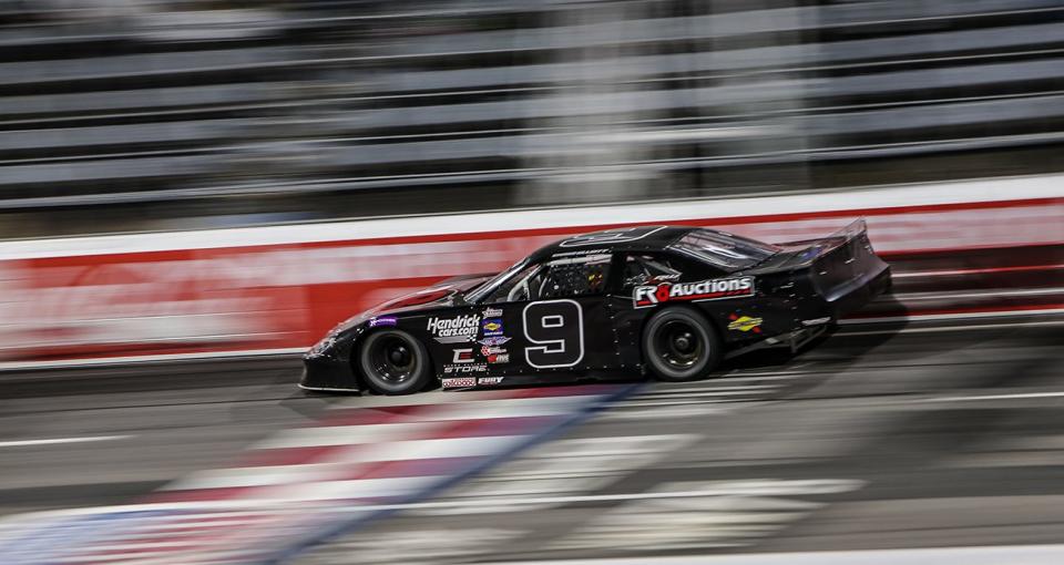 Chase Elliott during the ASA STARS National Tour ECMD 150 at North Wilkesboro Speedway on May 17, 2023. (Adam Fenwick/NASCAR)
