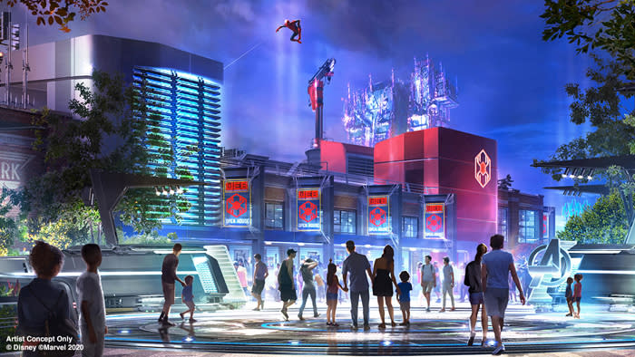 Disneyland's Avengers campus (Credit: Disney/Marvel)