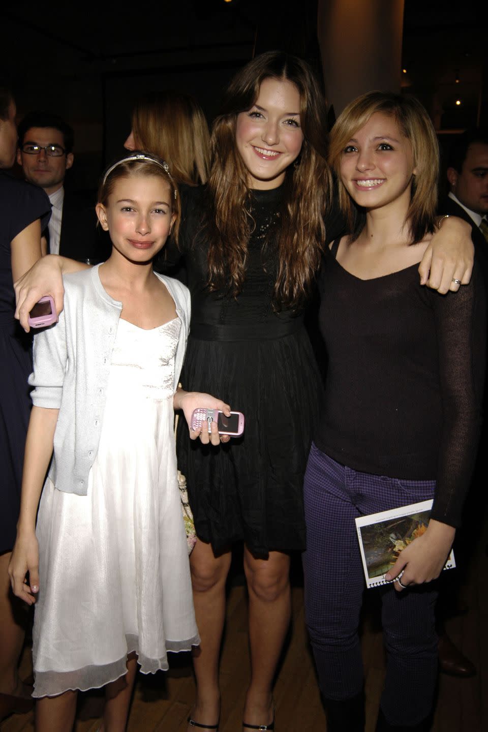 new york city, ny november 20 l r hailey baldwin, alaia baldwin and mia attend baume mercier and love146 fund raiser at helen mills event space on november 20, 2008 in new york city photo by elias comfortpatrick mcmullan via getty images