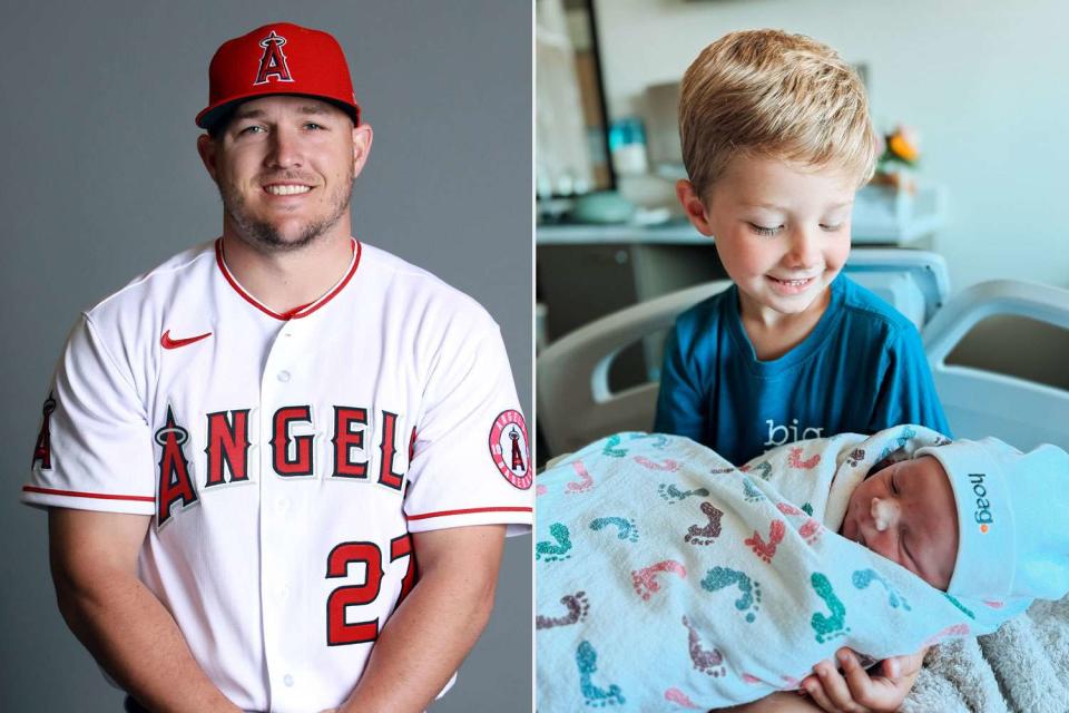 <p>Mike Trout/instagram</p> Mike Trout welcomes baby boy