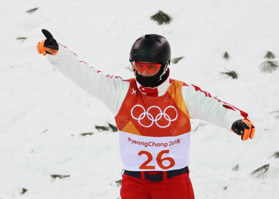 Mischa Gasser of Switzerland gestures. (REUTERS/Mike Blake)