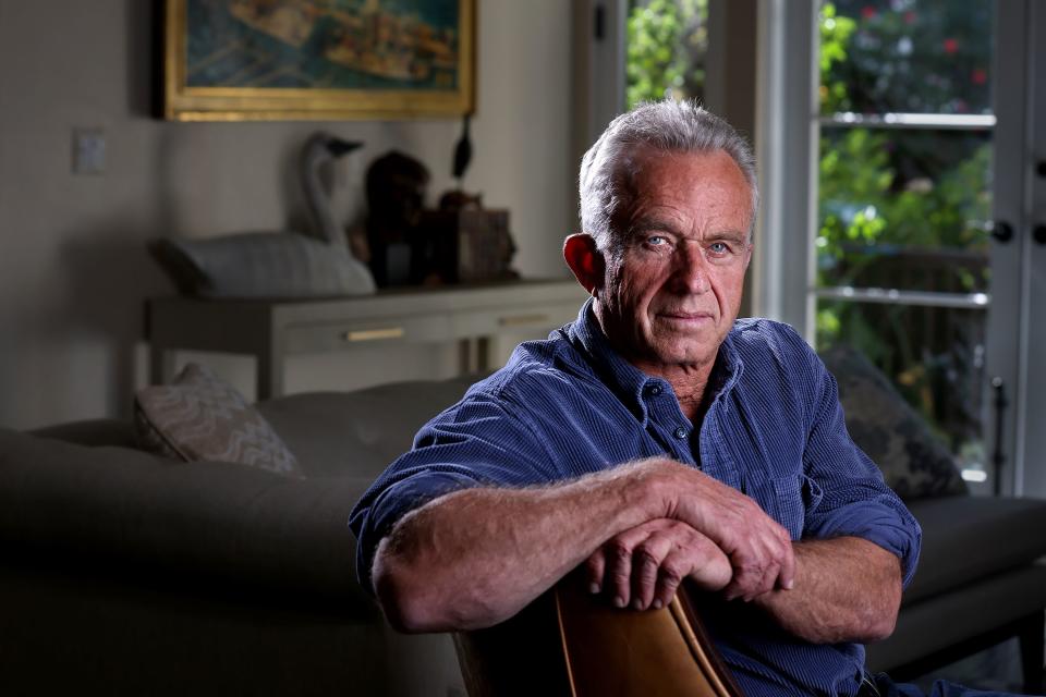 Robert F. Kennedy Jr., 69, whose family has been prominent in American politics for decades, is running for president of the United States as an independent candidate in 2024. Kennedy, an environmental lawyer, was photographed in his Los Angeles, Calif., home on Monday, Oct. 30, 2023. | Rick Loomis, for the Deseret News