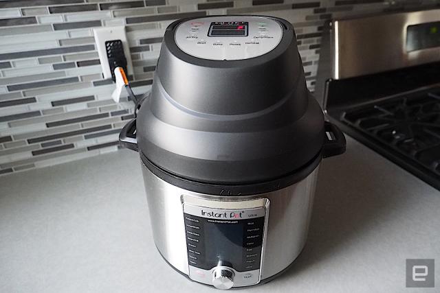 The Instant Pot Air Fryer Lid works as promised, but only for