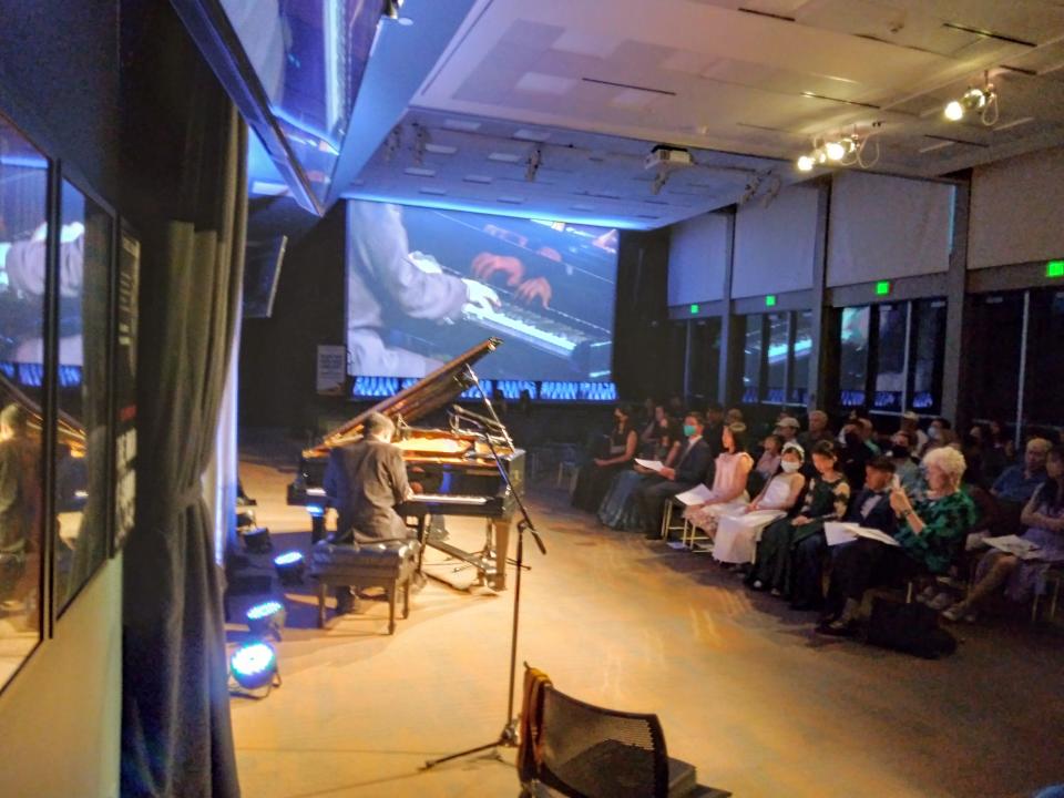 Brian Huyhn performs at the Steinway Society of Riverside County's 2022 Festival Winners Concert on May 13, 2022.