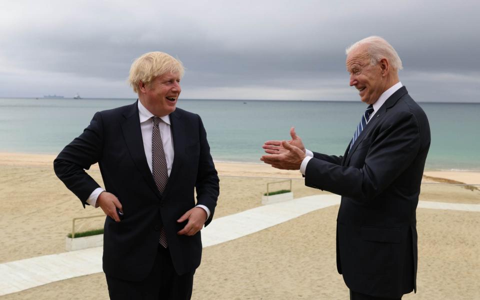 World leaders including Boris Johnson and the US president Joe Biden are meeting in Carbis Bay, St Ives, Cornwall, for the G7 summit - Anadolu Agency via Getty Images