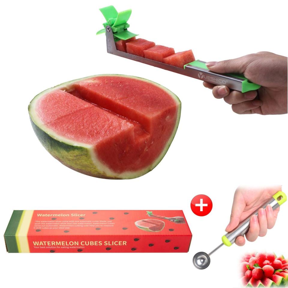 3) Yueshico Stainless Steel Watermelon Slicer and Baller