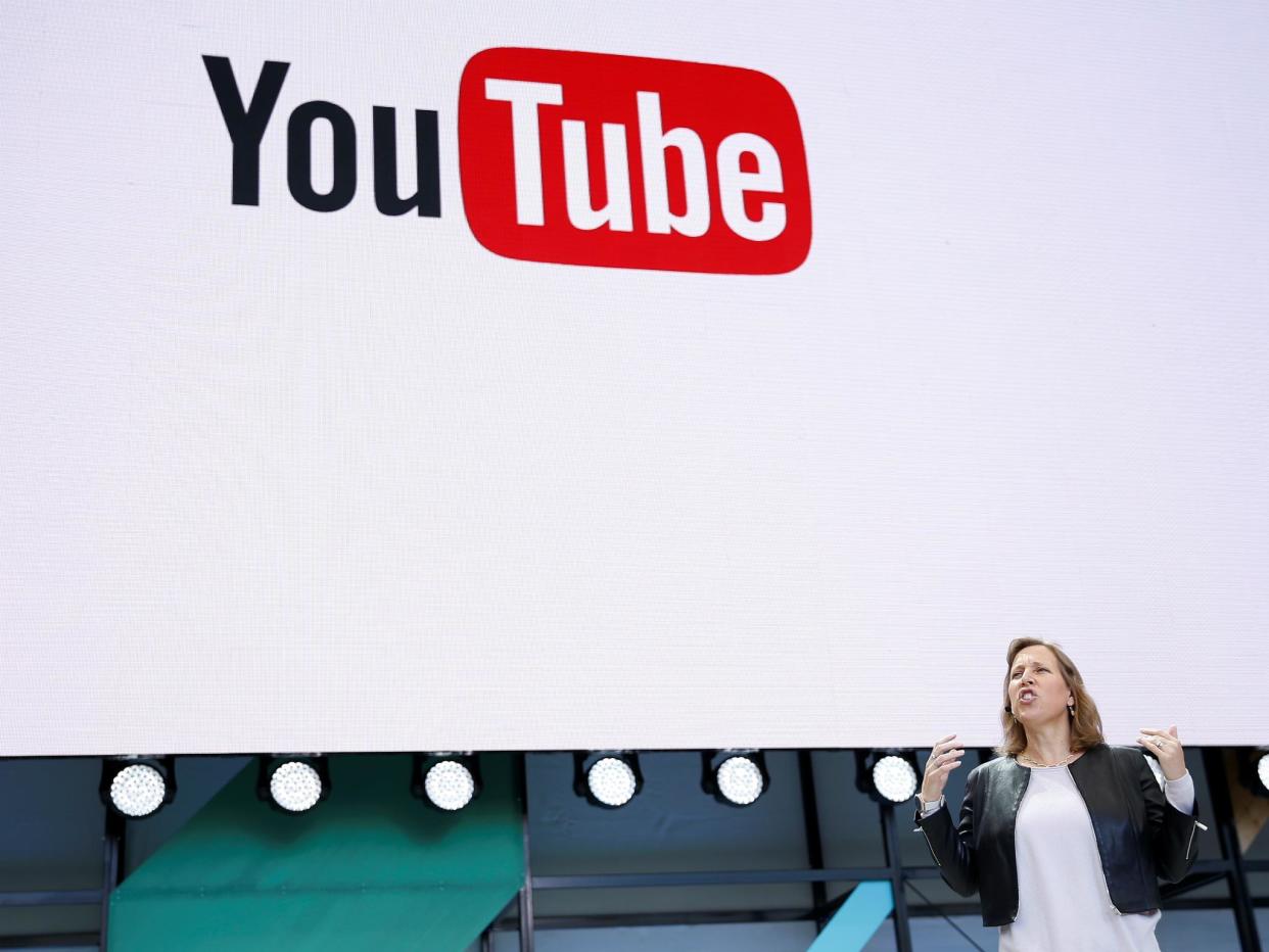 YouTube CEO Susan Wojcicki speaks on stage during the annual Google I/O developers conference in San Jose, California, U.S., May 17, 2017: REUTERS/Stephen Lam