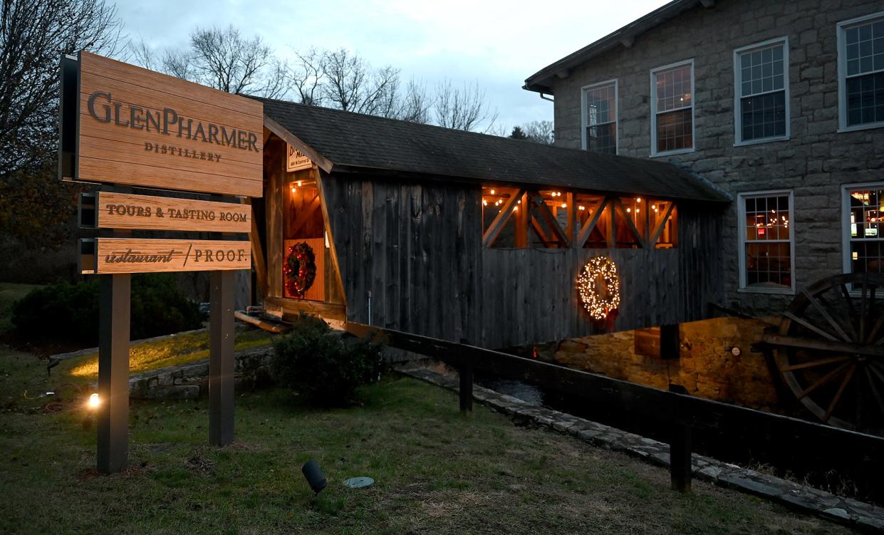 GlenPharmer Distillery opened in Franklin in mid-2020 at the former Incontro, an Italian restaurant.