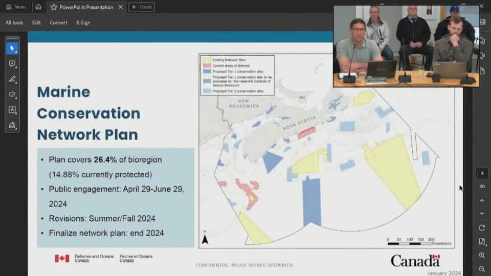 The federal Department of Fisheries and Oceans Marine Conservation Network Plan has dozens of potential sites on the Atlantic coast of Nova Scotia and the Bay of Fundy.