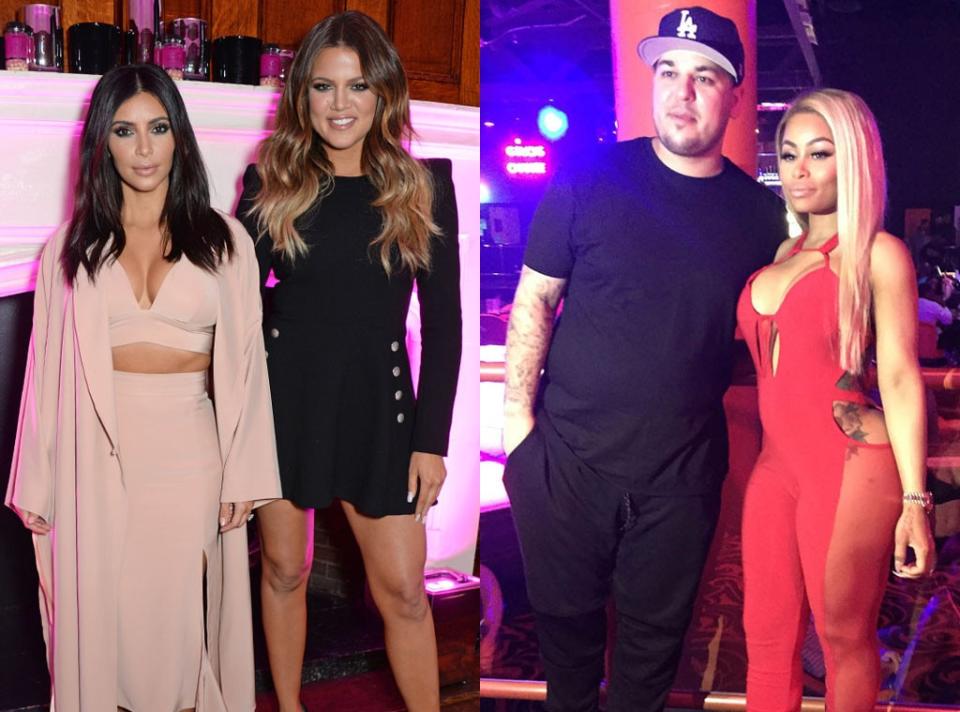 Blac Chyna, Rob Kardashian, Khloe Kardashian, Kim Kardashian