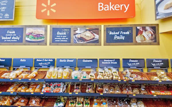 Walmart bakery fresh bread and donuts department