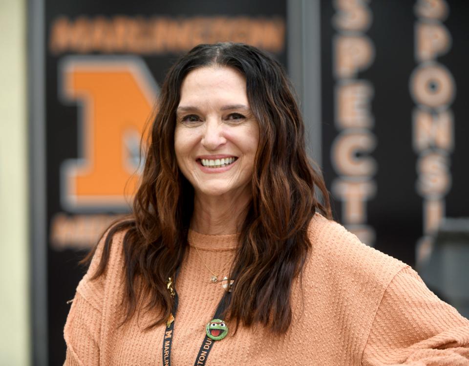 Angie Hattery, sixth-grade science teacher at Marlington Middle School, is an October teacher of the month for The Canton Repository. Hattery was photographed Wednesday, Oct. 4, 2023, at school.