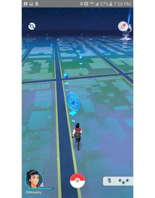 pokemon go - What is the white swirl around the Pokémon on the map