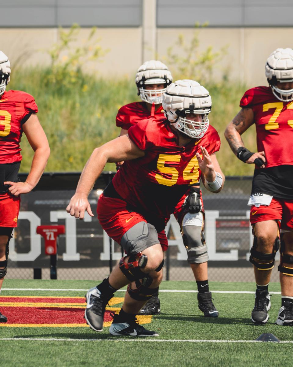 Who will join Jarrod Hufford on Iowa State's starting offensive line?