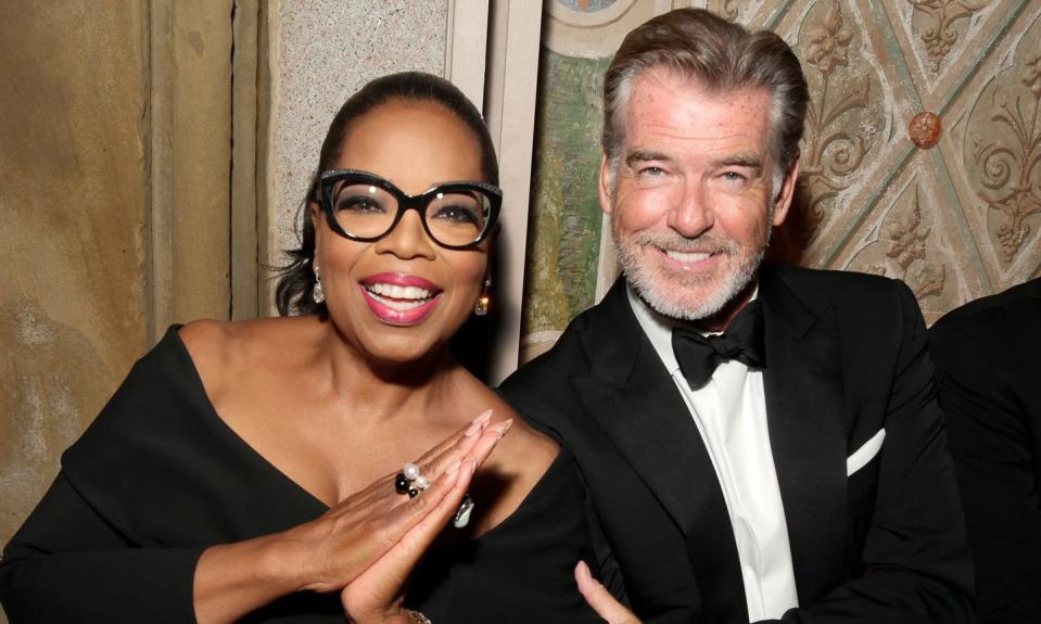 Oprah And Piers Brosnan Attend The Ralph Lauren Dinner, NYFW