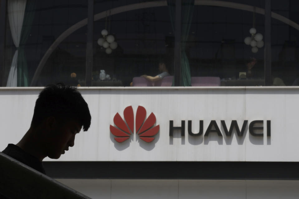 The Trump administration issued an executive order Wednesday apparently aimed at banning Huawei’s equipment from U.S. networks, and said it was subjecting the Chinese company to strict export controls. (AP Photo/Ng Han Guan)