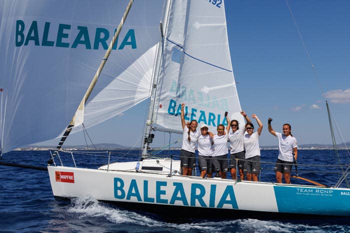 María Bover, de 23 años y ganadora de la Copa del Rey de vela