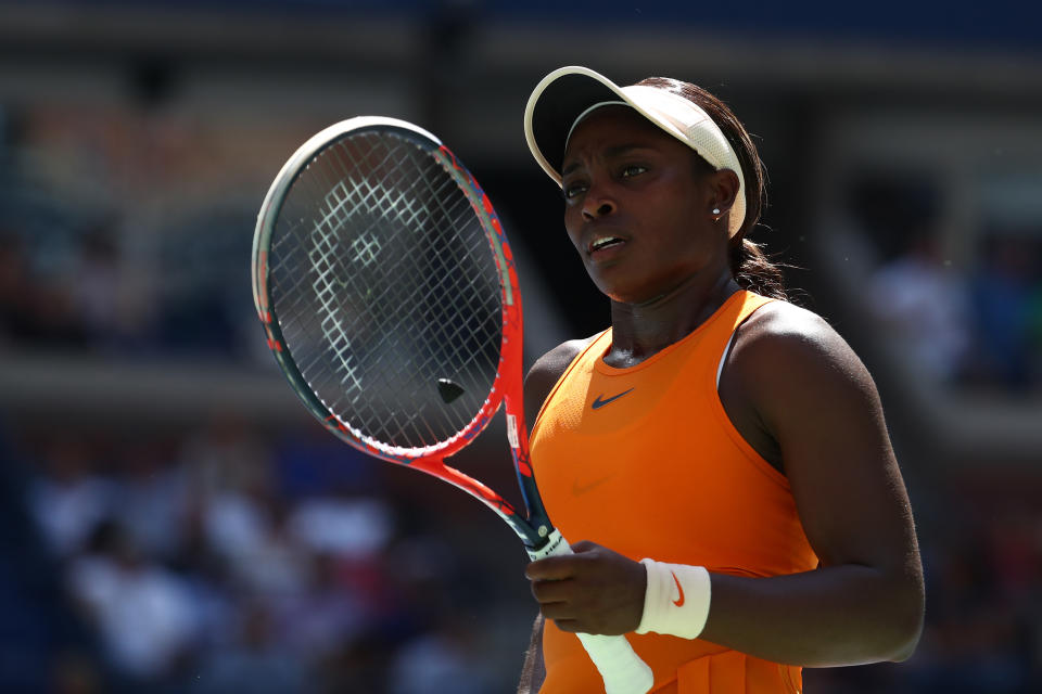 Sloane Stephens will not defend her 2017 U.S. Open title, as she was defeated in the quarterfinals by 19-seed Anastasija Sevastova. (Photo by Al Bello/Getty Images)