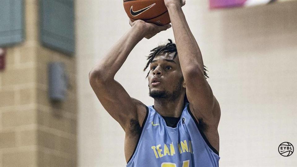 Dereck Lively II helped lead Team Final to the Nike Peach Jam championship in July.