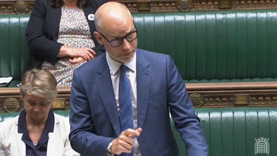 Stephen Kinnock said it is a ‘moral imperative’ for the government to ensure Afghan heroes are not put on Rwanda deportation flights (PA)