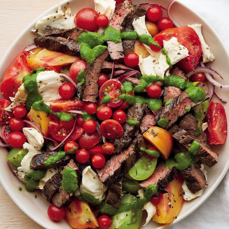 Heirloom Tomato and Steak Caprese