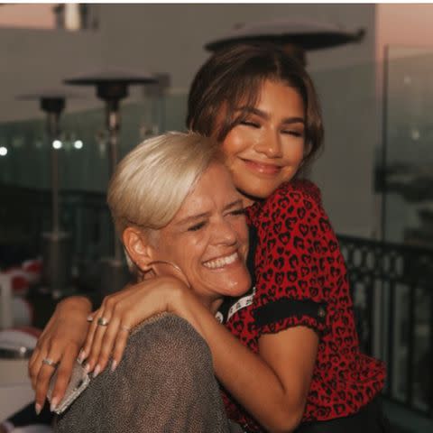 <p>Instagram/claire_maree64</p> Candid photo of Claire Stoermer (left) and Zendaya shared on Instagram on Mother's Day 2018.