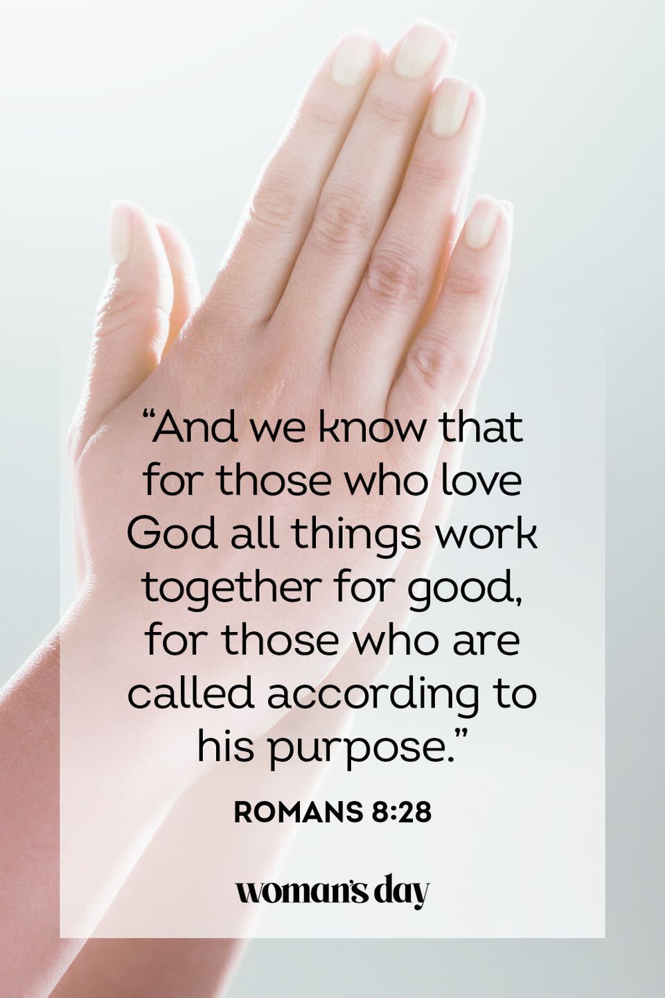 <p>“And we know that for those who love God all things work together for good, for those who are called according to his purpose.”</p><p><strong>The Good News: </strong>God wills nothing but good for us.</p>