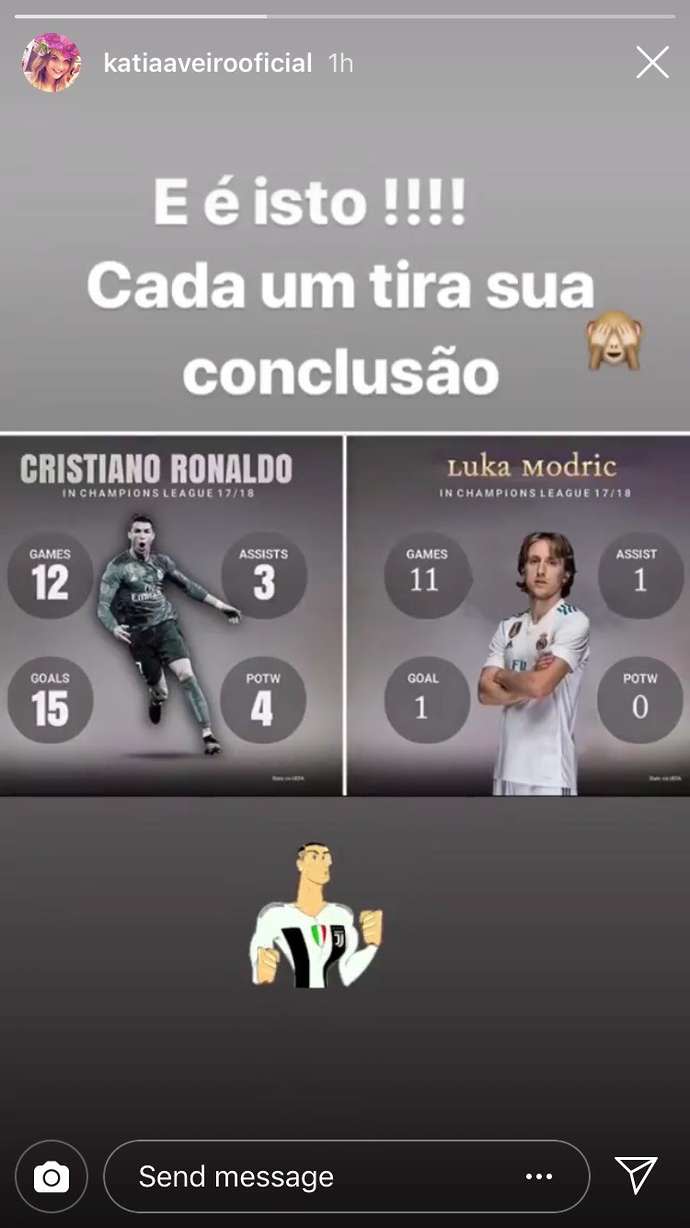 La hermana de Cristiano Ronaldo estalla contra la UEFA y Modric en Instagram. (Foto: Instagram Katia Aveiro)