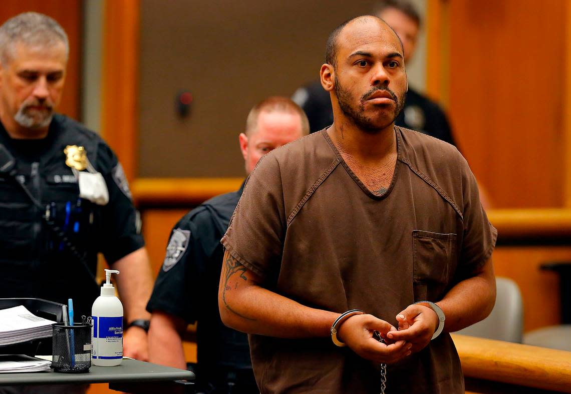 Murder suspect David J. Lowe is pictured during a court appearance in July.